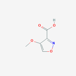 molecular formula C5H5NO4 B7967812 4-Methoxy-1,2-oxazole-3-carboxylic acid 