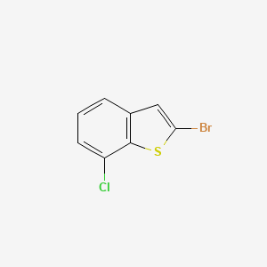 molecular formula C8H4BrClS B7967815 2-Bromo-7-chlorobenzo[b]thiophene 