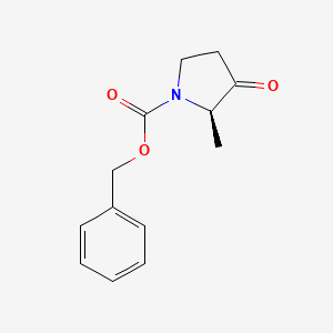 molecular formula C13H15NO3 B7967831 benzyl (2R)-2-methyl-3-oxopyrrolidine-1-carboxylate 