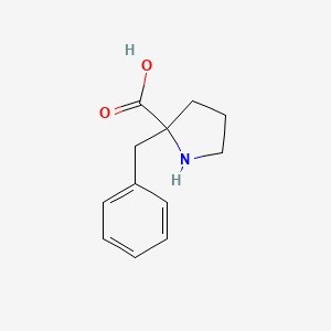 molecular formula C12H15NO2 B7967846 2-Benzylpyrrolidine-2-carboxylic acid 