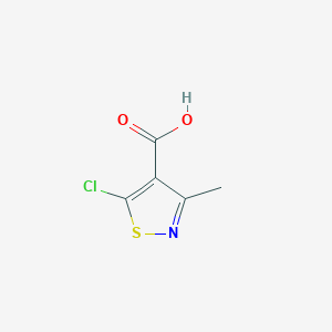 molecular formula C5H4ClNO2S B7967848 5-Chloro-3-methyl-1,2-thiazole-4-carboxylic acid 