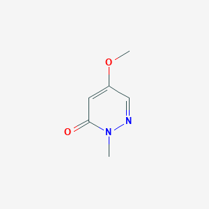 molecular formula C6H8N2O2 B7967872 5-methoxy-2-methylpyridazin-3(2H)-one CAS No. 14628-58-1