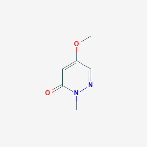 molecular formula C6H8N2O2 B7967872 5-甲氧基-2-甲基吡哒嗪-3(2H)-酮 CAS No. 14628-58-1