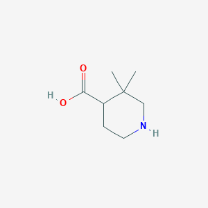 molecular formula C8H15NO2 B7967917 3,3-Dimethylpiperidine-4-carboxylic acid 