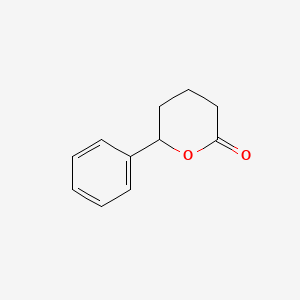 molecular formula C11H12O2 B7967946 6-phenyltetrahydro-2H-pyran-2-one CAS No. 10413-17-9