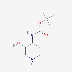 molecular formula C10H20N2O3 B7967965 trans-4-(Boc-amino)-3-hydroxypiperidine 