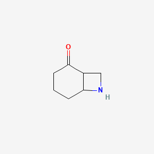 molecular formula C7H11NO B7967998 7-氮杂双环[4.2.0]辛烷-2-酮 