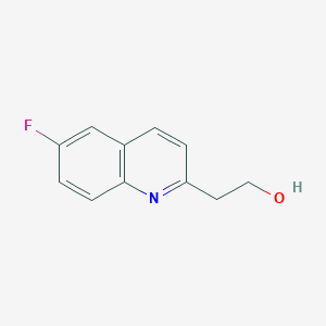 molecular formula C11H10FNO B7968023 2-(6-Fluoroquinolin-2-yl)ethanol 