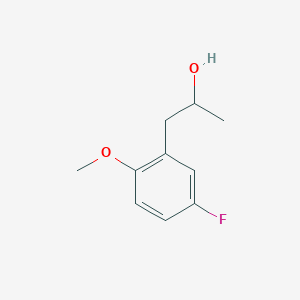 molecular formula C10H13FO2 B7968062 1-(3-Fluoro-6-methoxyphenyl)-2-propanol 