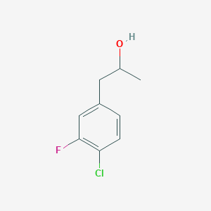 molecular formula C9H10ClFO B7968066 1-(4-Chloro-3-fluorophenyl)propan-2-ol 