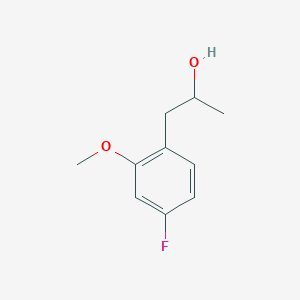 molecular formula C10H13FO2 B7968081 1-(4-Fluoro-2-methoxyphenyl)propan-2-ol 