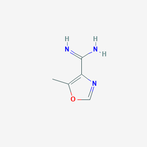 molecular formula C5H7N3O B7968097 5-Methyl-oxazole-4-carboxamidine 