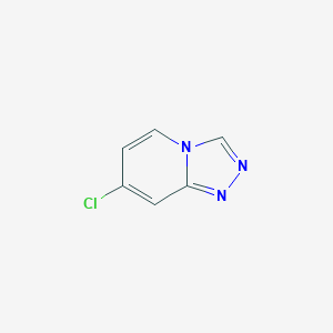 molecular formula C6H4ClN3 B7968118 7-Chloro-[1,2,4]triazolo[4,3-a]pyridine 