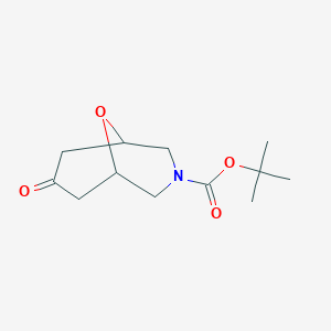 molecular formula C12H19NO4 B7968131 tert-Butyl 7-oxo-9-oxa-3-azabicyclo[3.3.1]nonane-3-carboxylate 