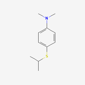 molecular formula C11H17NS B7968163 N,N-Dimethyl-4-[(propan-2-yl)sulfanyl]aniline CAS No. 62291-60-5