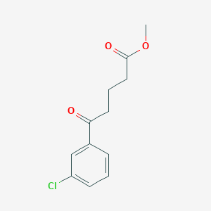 molecular formula C12H13ClO3 B7968171 Methyl 5-(3-chlorophenyl)-5-oxovalerate 