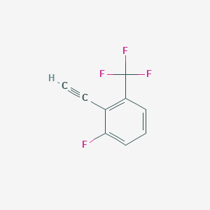 molecular formula C9H4F4 B7968176 2-Ethynyl-1-fluoro-3-(trifluoromethyl)benzene 