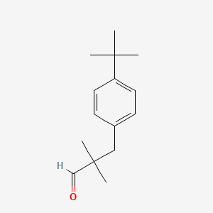 molecular formula C15H22O B7968185 2,2-Dimethyl-3-(4-tert-butylphenyl)propanal 