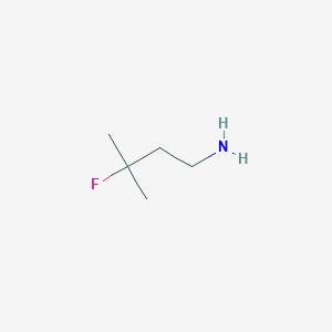 molecular formula C5H12FN B7968195 3-Fluoro-3-methylbutan-1-amine 