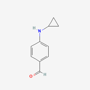 molecular formula C10H11NO B7968217 4-(Cyclopropylamino)benzaldehyde 
