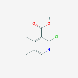 molecular formula C8H8ClNO2 B7968240 2-Chloro-4,5-dimethyl-nicotinic acid 