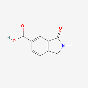 molecular formula C10H9NO3 B7968243 2-Methyl-3-oxoisoindoline-5-carboxylic acid 