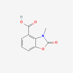 molecular formula C9H7NO4 B7968249 3-Methyl-2-oxo-1,3-benzoxazole-4-carboxylic acid 