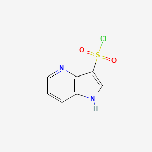 molecular formula C7H5ClN2O2S B7968288 1H-pyrrolo[3,2-b]pyridine-3-sulfonyl chloride 
