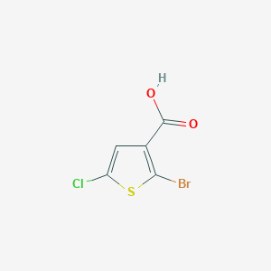 molecular formula C5H2BrClO2S B7968318 2-Bromo-5-chlorothiophene-3-carboxylic acid 