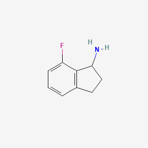 molecular formula C9H10FN B7968367 7-氟代茚满胺 