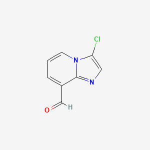 molecular formula C8H5ClN2O B7968397 3-Chloroimidazo[1,2-a]pyridine-8-carbaldehyde 