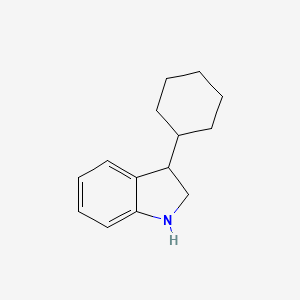 molecular formula C14H19N B7968404 1H-Indole, 3-cyclohexyl-2,3-dihydro- 