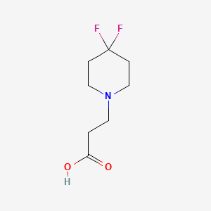 molecular formula C8H13F2NO2 B7968426 3-(4,4-Difluoro-piperidin-1-yl)-propionic acid 
