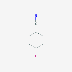 molecular formula C7H10FN B7968428 4-Fluoro-cyclohexanecarbonitrile 