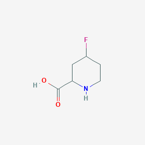 molecular formula C6H10FNO2 B7968441 4-Fluoropiperidine-2-carboxylic acid 