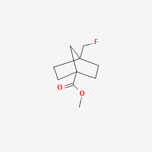 molecular formula C10H15FO2 B7968460 Methyl 4-(fluoromethyl)bicyclo[2.2.1]heptane-1-carboxylate 