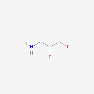 molecular formula C3H7F2N B7968466 2,3-Difluoropropan-1-amine 