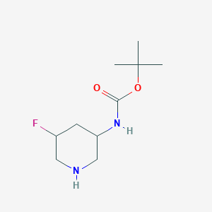 molecular formula C10H19FN2O2 B7968474 3-(Boc-amino)-5-fluoropiperidine 