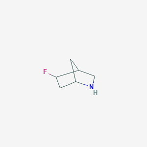 molecular formula C6H10FN B7968479 5-Fluoro-2-azabicyclo[2.2.1]heptane 