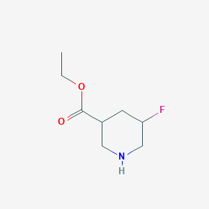 molecular formula C8H14FNO2 B7968482 Ethyl 5-fluoropiperidine-3-carboxylate 