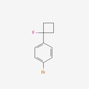 molecular formula C10H10BrF B7968546 1-Bromo-4-(1-fluorocyclobutyl)benzene 