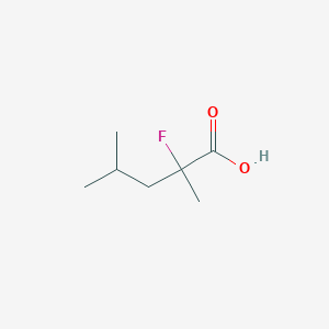 molecular formula C7H13FO2 B7968548 2-Fluoro-2,4-dimethylpentanoic acid 