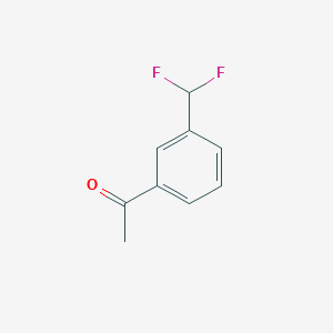 molecular formula C9H8F2O B7968558 1-(3-(Difluoromethyl)phenyl)ethanone 