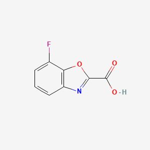 molecular formula C8H4FNO3 B7968571 7-Fluoro-1,3-benzoxazole-2-carboxylic acid 