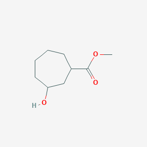 3-Hydroxy-cycloheptanecarboxylic acid methyl ester