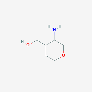 molecular formula C6H13NO2 B7968606 (3-Amino-tetrahydro-pyran-4-yl)-methanol 