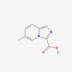molecular formula C9H8N2O2 B7968615 6-Methylimidazo[1,5-a]pyridine-3-carboxylic acid 