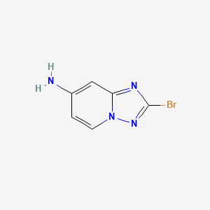 molecular formula C6H5BrN4 B7968617 2-Bromo-[1,2,4]triazolo[1,5-a]pyridin-7-amine 