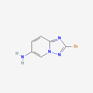 molecular formula C6H5BrN4 B7968623 2-Bromo-[1,2,4]triazolo[1,5-A]pyridin-6-amine 