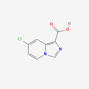 molecular formula C8H5ClN2O2 B7968635 7-Chloro-imidazo[1,5-a]pyridine-1-carboxylic acid 
